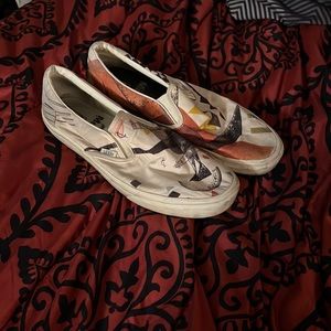 VANS x Moma Men’s Slip-on Canvas Shoes - Size 13